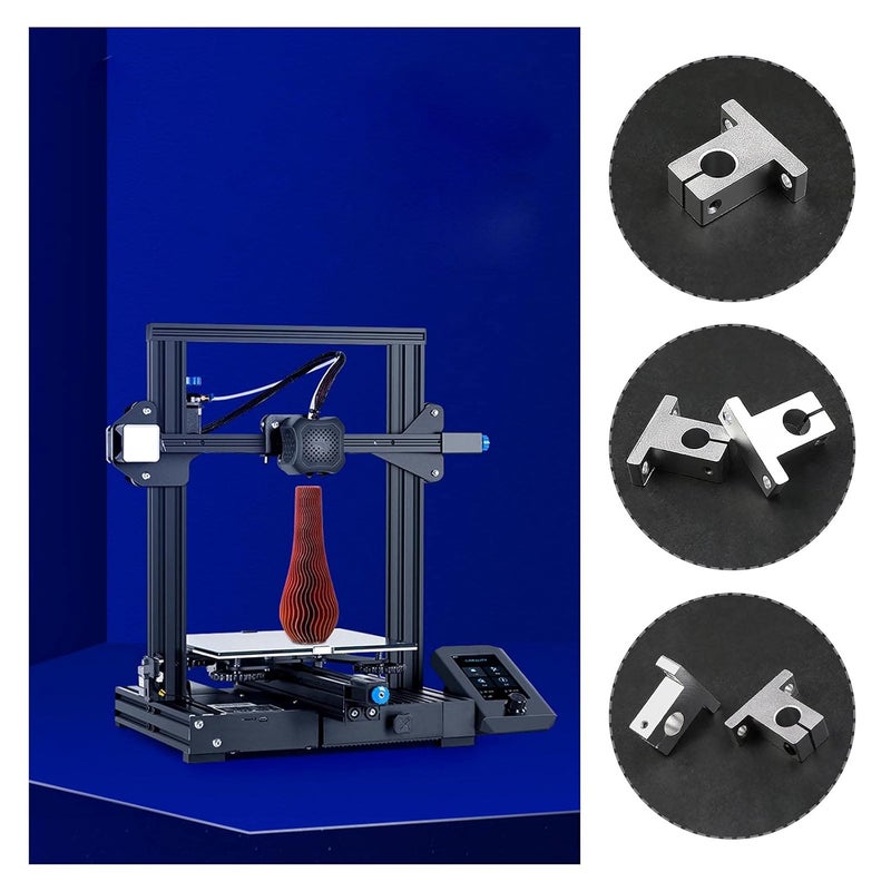 SING F LTD 4pcs SK12 Linear Shaft Support Bracket Mount 12mm CNC Linear Motion Ball Slide Units Rail Support Guide Shaft Bearing for 3D Printer Multi-axis Machine - Image 5